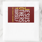 JOY - Jesus, andere, Sie selbst - Sticker (Tasche)