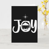 Joy Jesus Nativity Scene Cool Christmas Xmas Chris Karte (Gelbe Blume)