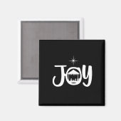 Joy Jesus Nativity Scene Cool Weihnachten Weihnach Magnet (Vorderseite/Rückseite)