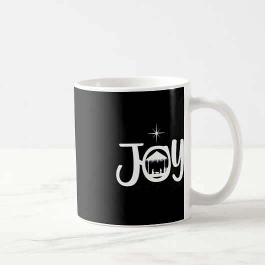 Joy Jesus Nativity Szene Cool Weihnachtskleid Kaffeetasse (Rechts)