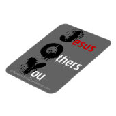 JOY Jesus Others You Magnet (Linke Seite)