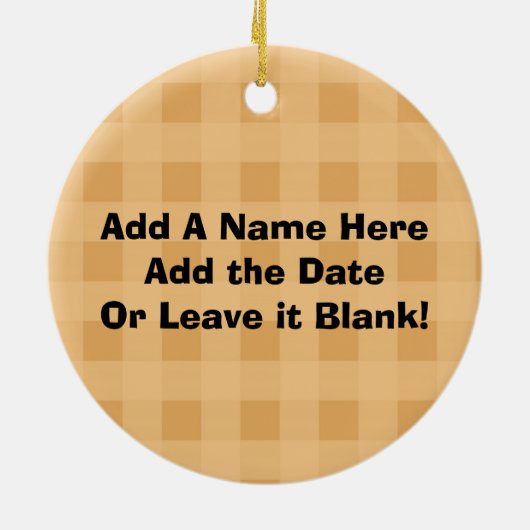 Joy Joy Joy Santa Ornament (Hinten)