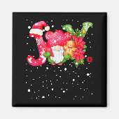 Joy - Joyful Gnome - Cute Christmas  Magnet (Vorne)