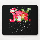 Joy - Joyful Gnome - Cute Christmas Mousepad (Vorne)