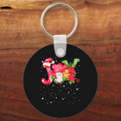 Joy - Joyful Gnome - Cute Christmas Schlüsselanhänger (Vorderseite)