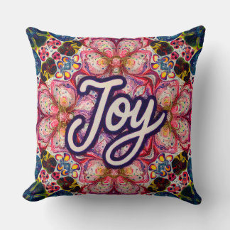 Joy Kaleidoscope Floral Pillow Kissen