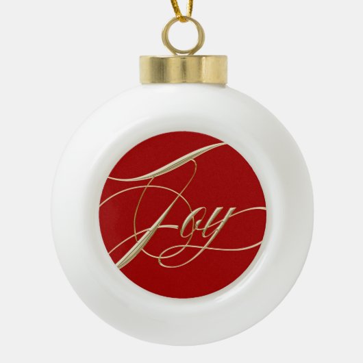 Joy Keramik Tree Ornament (Vorderseite)