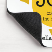 JOY KOMMT AM MORGEN Christlich Personalisiert Mousepad (Ecke)