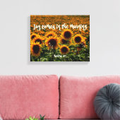Joy kommt in der Bibelverse des Morgens Psalms Leinwanddruck (Insitu (Wohnzimmer))