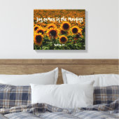 Joy kommt in der Bibelverse des Morgens Psalms Leinwanddruck (Insitu (Schlafzimmer))