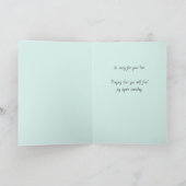 Joy kommt mit der Morgensympathie-Karte Karte (Innenseite)