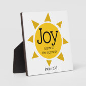 JOY KOMMT MORGENS Psalm 30:5 Christlich Fotoplatte (Vorderseite)