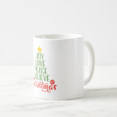 Joy Liebe Frieden glauben Tasse - Inspirative Tass (VorderseiteRechts)