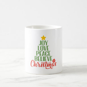 Joy Liebe Frieden glauben Tasse - Inspirative Tass