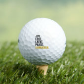 Joy Liebe Latkes Peace Hanukkah Funny Jewish Golfball (Insitu T-Shirt)