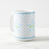 Joy Liebe Life Stars Kaffeetasse (Vorderseite Links)