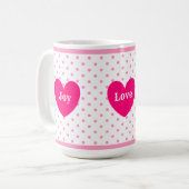Joy Liebe Light Heart Kaffeetasse (Vorderseite Links)