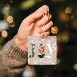 Joy Liebe Modern Type Geometric Family Foto Pink Keramikornament