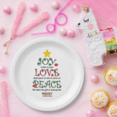Joy Liebe Peace 9" Paper Teller (Party)