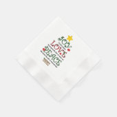Joy Liebe Peace Cocktail Paper Napkin Serviette (Ecke)