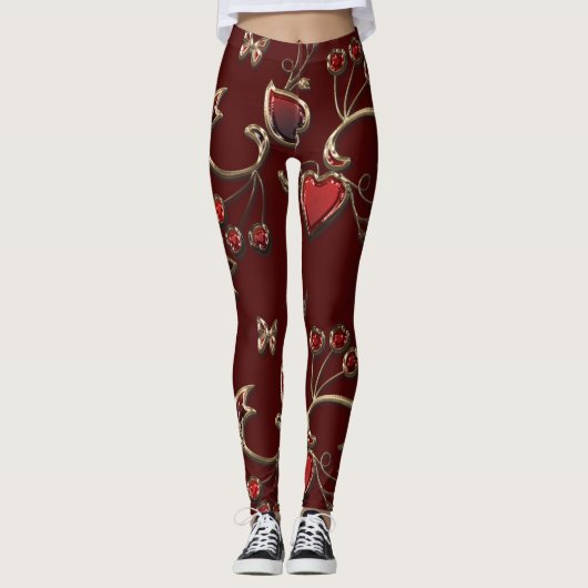 JOY LIEBE PEACE FAMILY CHRISTMAS CELEBRABRAS LEGGINGS (Vorderseite)