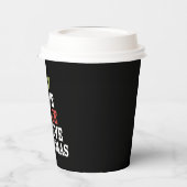 Joy Liebe Peace Glaube Weihnachtsbaumfamilie Pappbecher (Links)