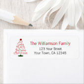 Joy Liebe Peace Glaube Weihnachtsfeiertag Label (Insitu)