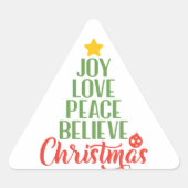 Joy Liebe Peace Glauve Sticker - Inspirational (Vorderseite)