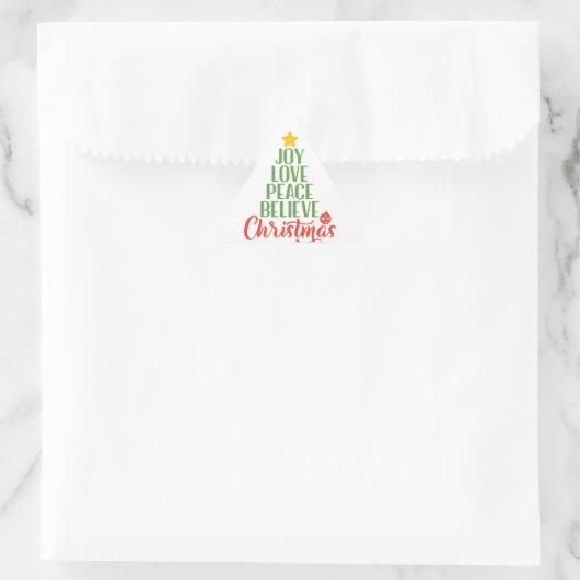 Joy Liebe Peace Glauve Sticker - Inspirational (Tasche)