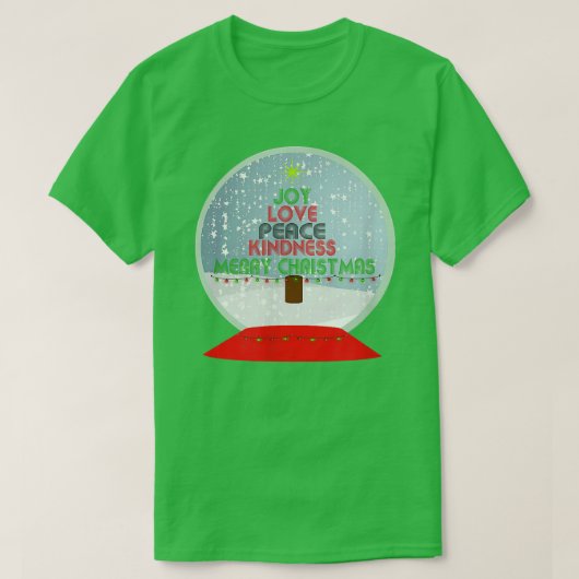 Joy, Liebe Peace Kindness tree, Weihnachtsbaum, Sn T-Shirt (Design vorne)