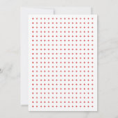 Joy Liebe Peace red, white Christmas photo card Einladung (Rückseite)