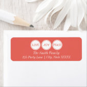 Joy Liebe Peace | Rücksendeadresse (Insitu)