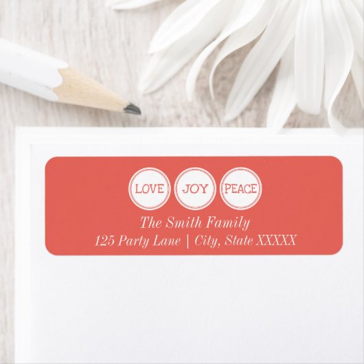 Joy Liebe Peace | Rücksendeadresse (Insitu)