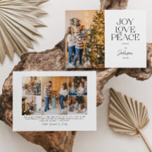 Joy Liebe Peace Typografy Landscape Weihnachten