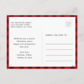 JOY LIEBE PEACE Weihnachten Foto Rot (Rückseite)