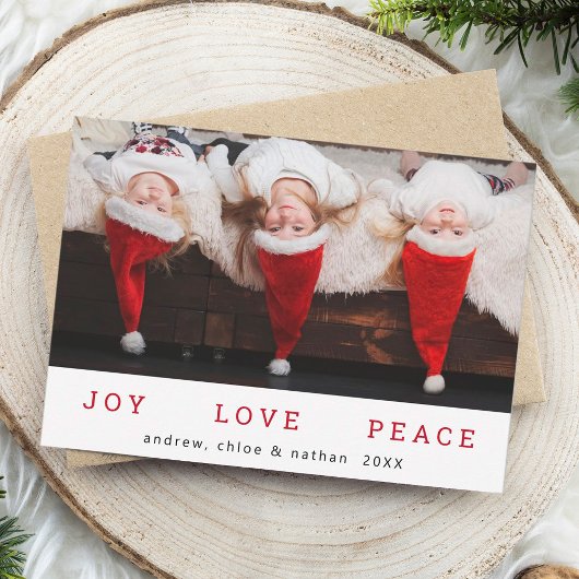 JOY LIEBE PEACE Weihnachten Funny Foto