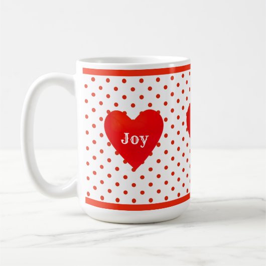 Joy Liebe Yoga Heart Kaffeetasse (Links)