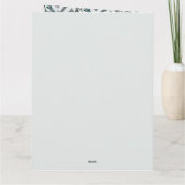 Joy & Liebe - Zigzag Bird & Blume Pattern Karte (Rückseite)