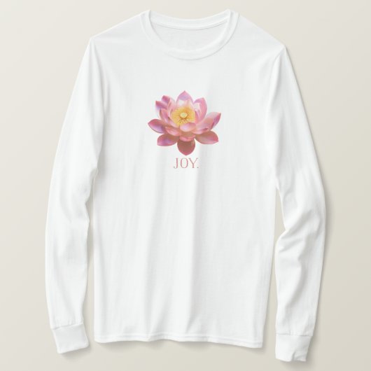 Joy Lotus T-Shirt. T-Shirt (Design vorne)