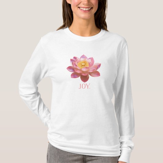 JOY lotus tee Shirt. (Vorderseite)