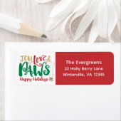 Joy Love Paws Happy Holidays Cute Pet (Insitu)