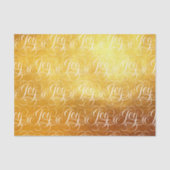 Joy - Luxurious Christmas Gold Faux Foil Seidenpapier (Vorderseite)