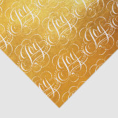 Joy - Luxurious Christmas Gold Faux Foil Seidenpapier (Ausschnitt)