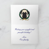 Joy Mastiff Card Feiertagskarte (Innenseite)