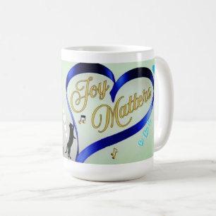 Joy Matters - Music Cat - Schmetterling & Bienen Kaffeetasse