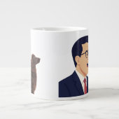 Joy Matters Stephen Colbert Singing Meme W Benny Jumbo-Tasse (Vorderseite)