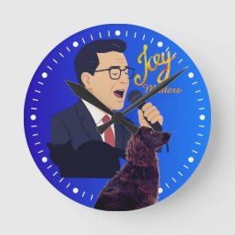 Joy Matters Stephen Colbert Singt Mit Benny Meme Runde Wanduhr
