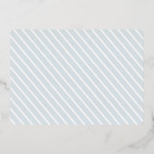 JOY Mattiert Snowflakes Silver Foil Holiday Card Folieneinladung (Rückseite)