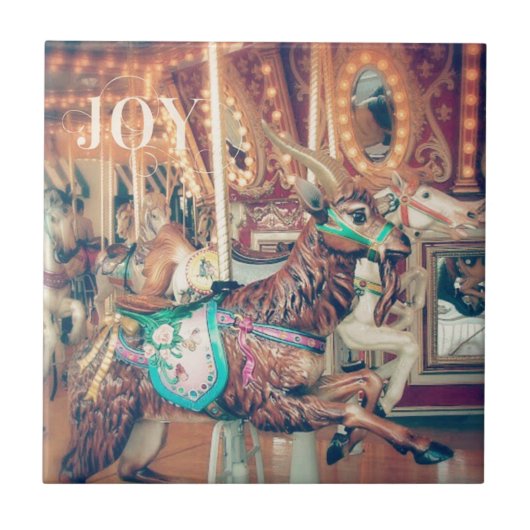 Joy Merry Goat Fliese (Vorderseite)