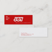 Joy Mini Visitenkarte (Vorne/Hinten)